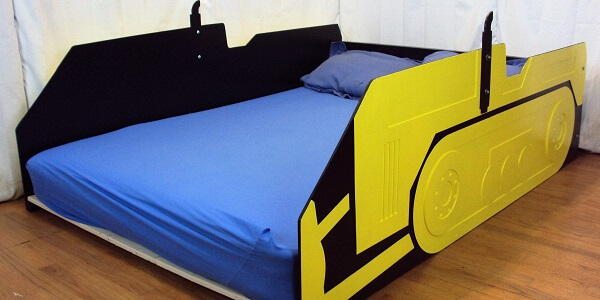 Bulldozer side view without cab