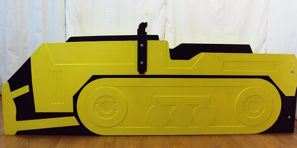 Bulldozer bed close-up