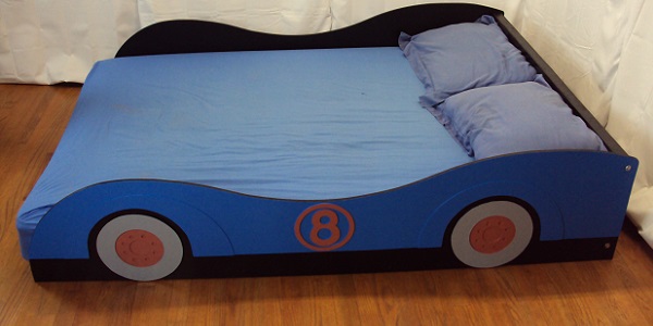blue car bed