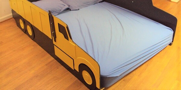 orange dump truck bed frame