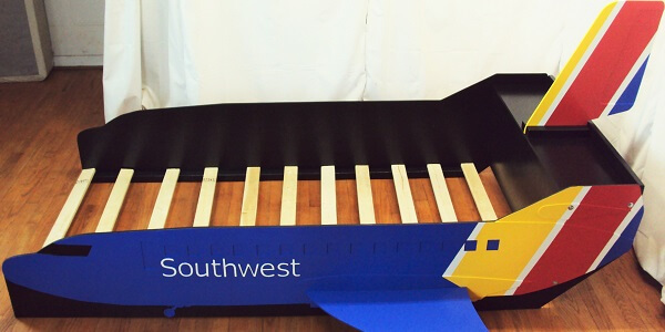 Southwest Airlines bed side view