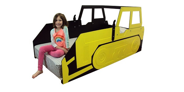 Twin bulldozer bed frame