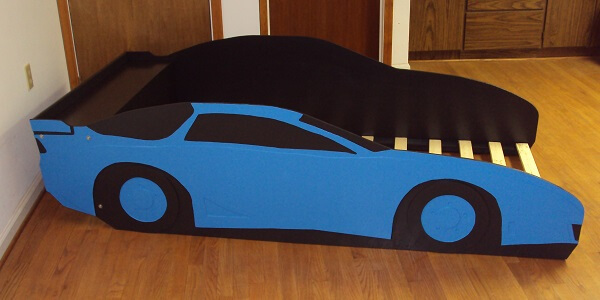 blue car bed