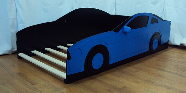 blue car bed