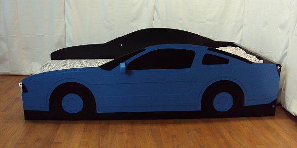 blue car side view