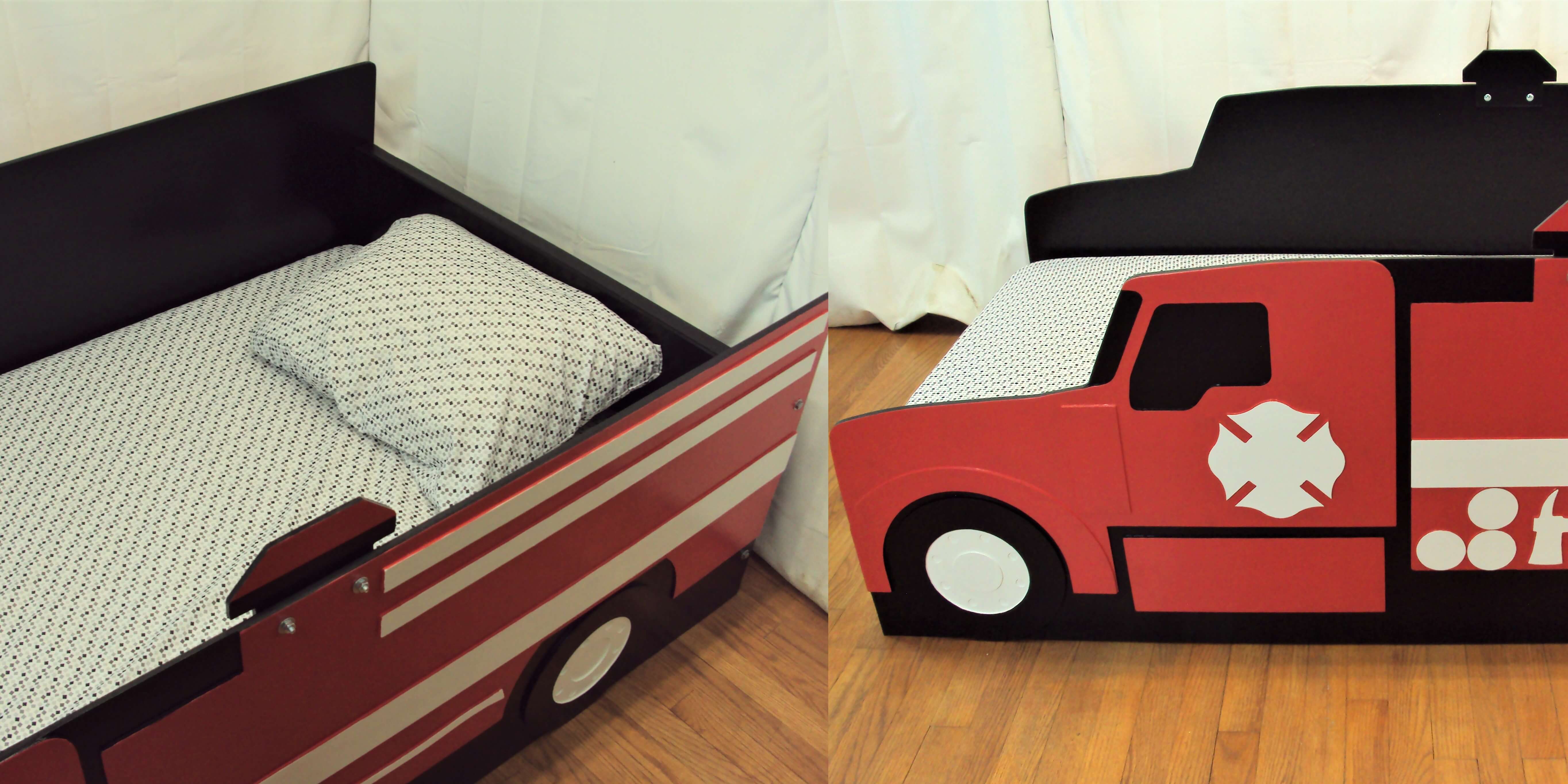 Firefighting truck bed