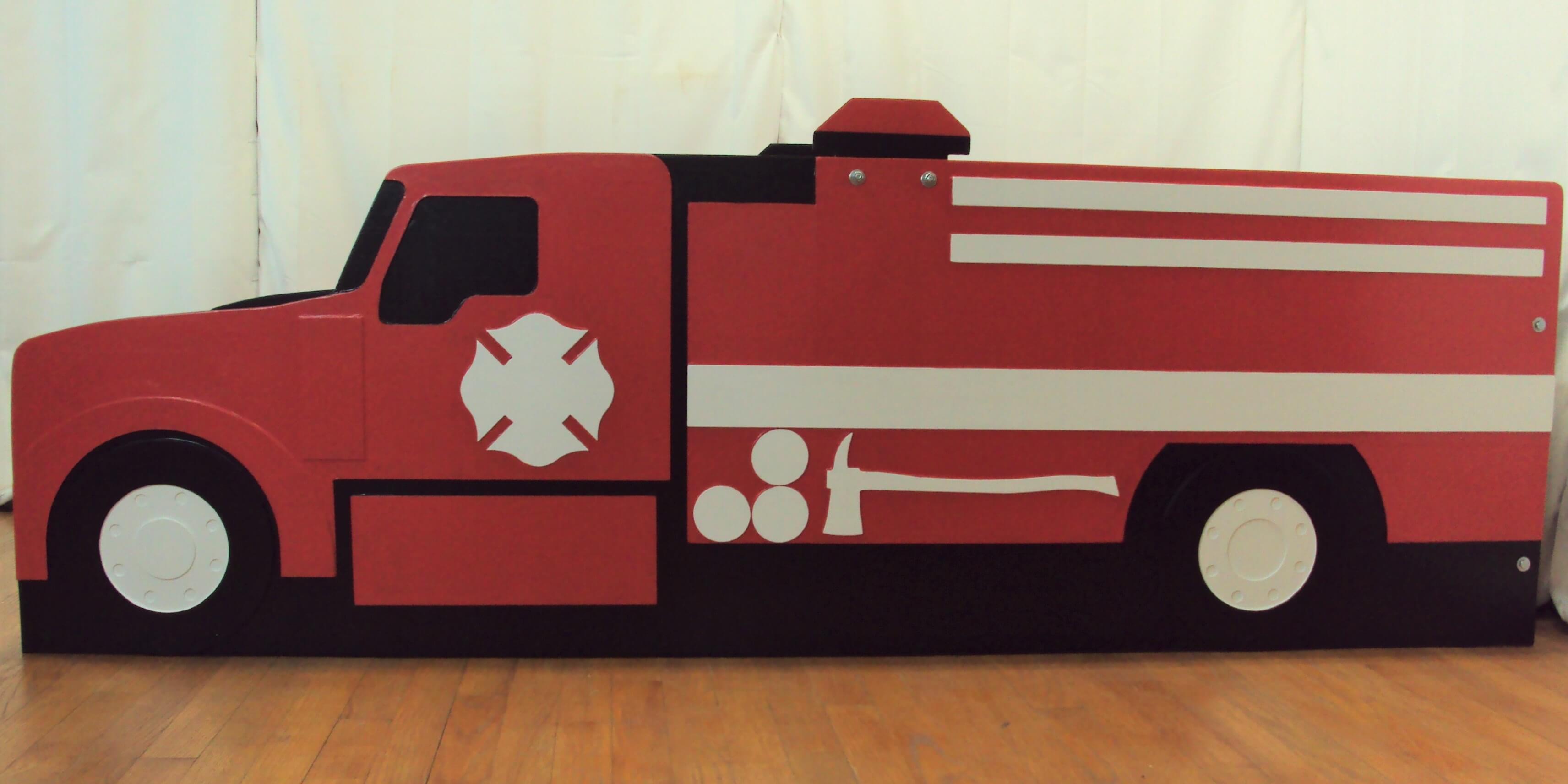 Fire truck side view