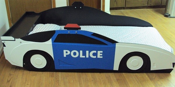 police car side view