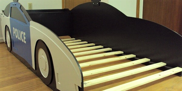 police car front three-quarter view