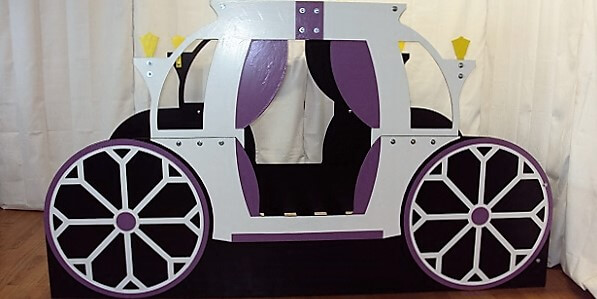 Princess bed frame side view