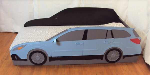 Subaru bed upper side view