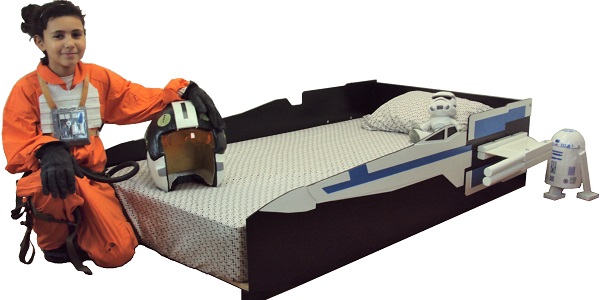 Twin X-wing starfighter bed