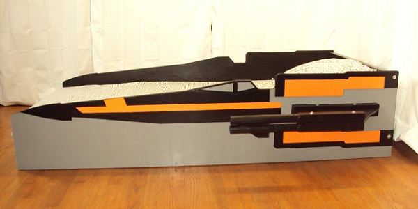 X-wing fighter side view