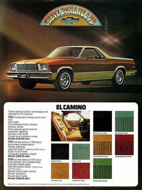 1978 El Camino print ad