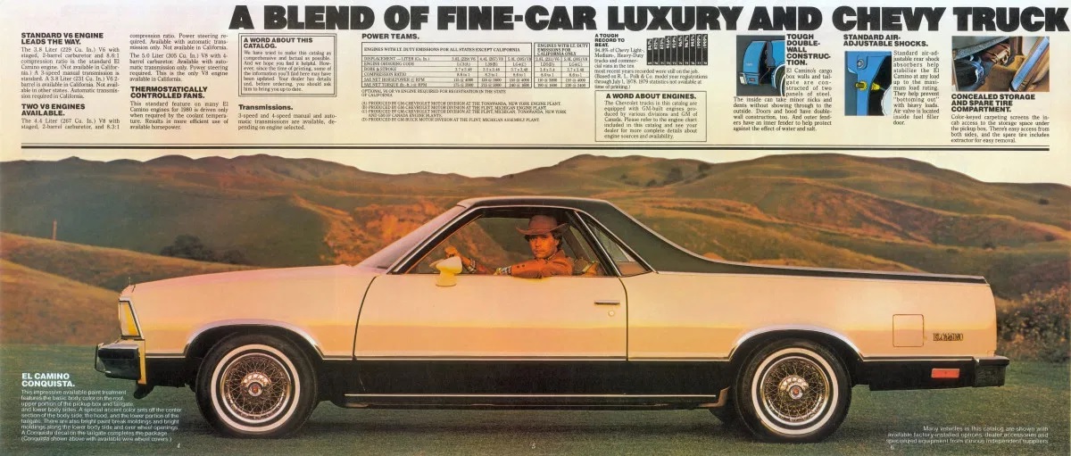 1980 El Camino print ad
