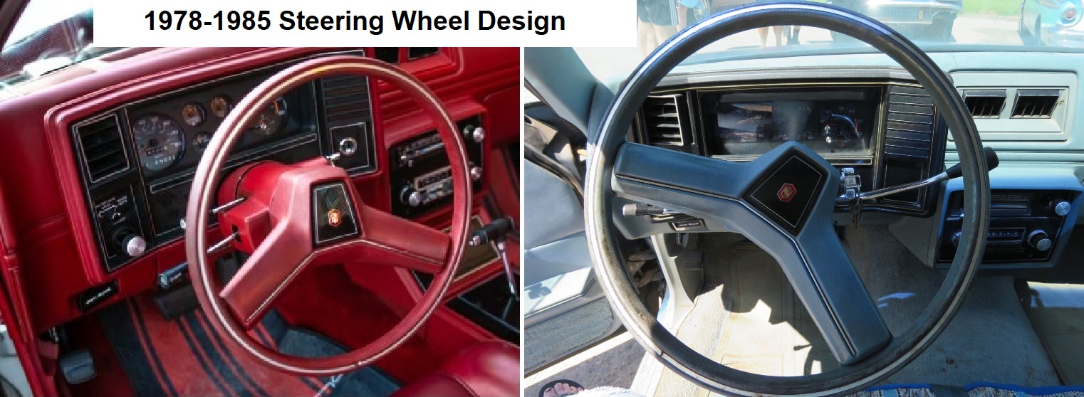 El Camino steering wheel options 1978 to 1981