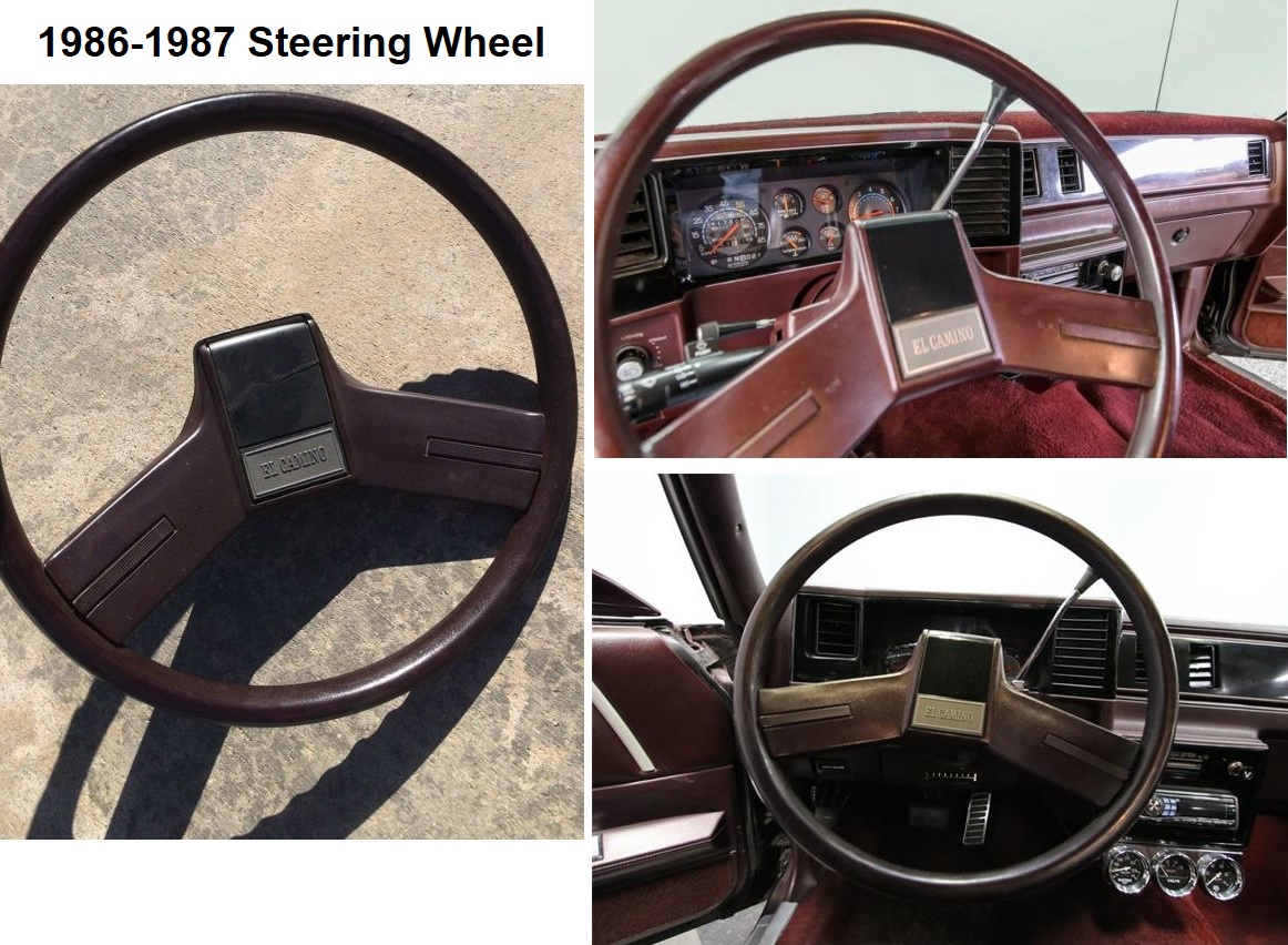 El Camino steering wheel options 1978 to 1981