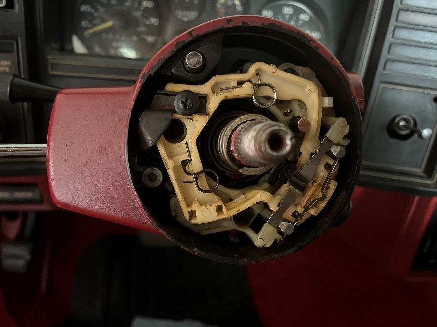 El Camino steering column disassembly