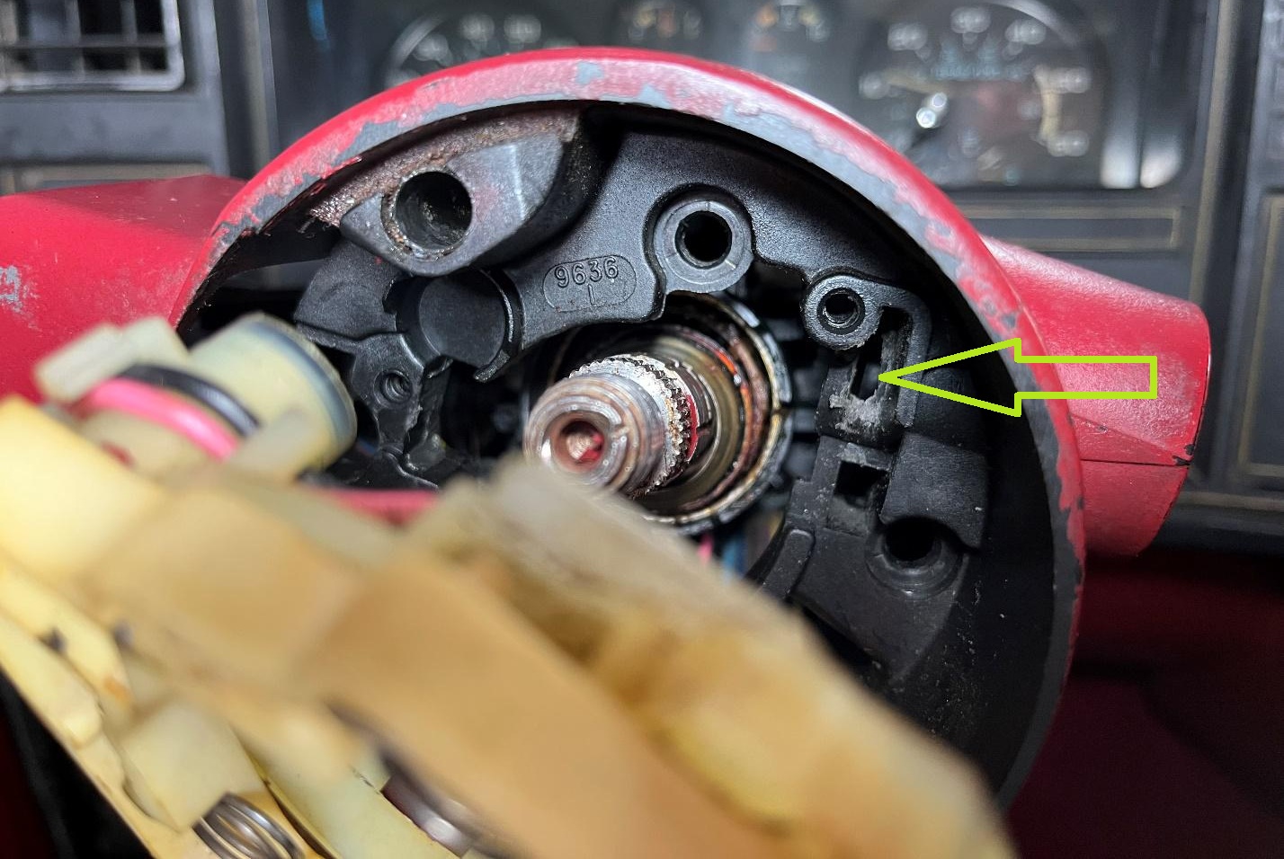 El Camino steering column disassembly