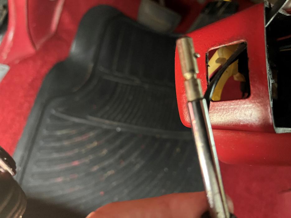 El Camino steering column disassembly