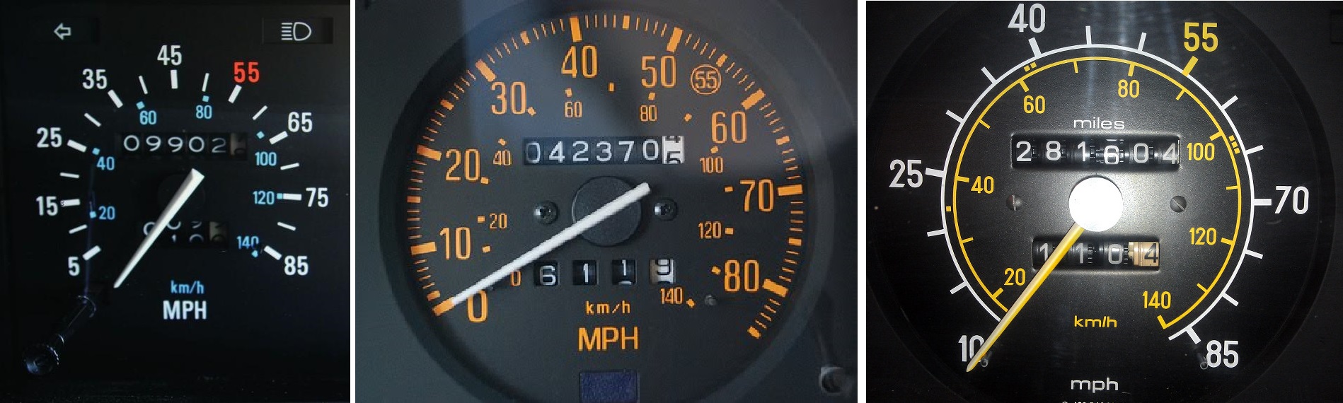 85 mph speedometer